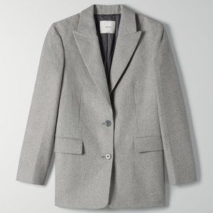 Aritzia Wilfred Orsay Wool Blazer Grey XXS